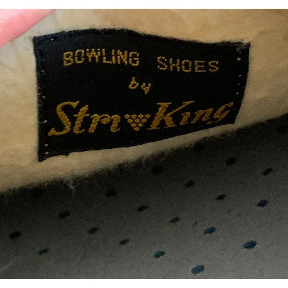 RARE excellent cond vintage 1960s Strike King Brunswick bowling shoes - 10 mens